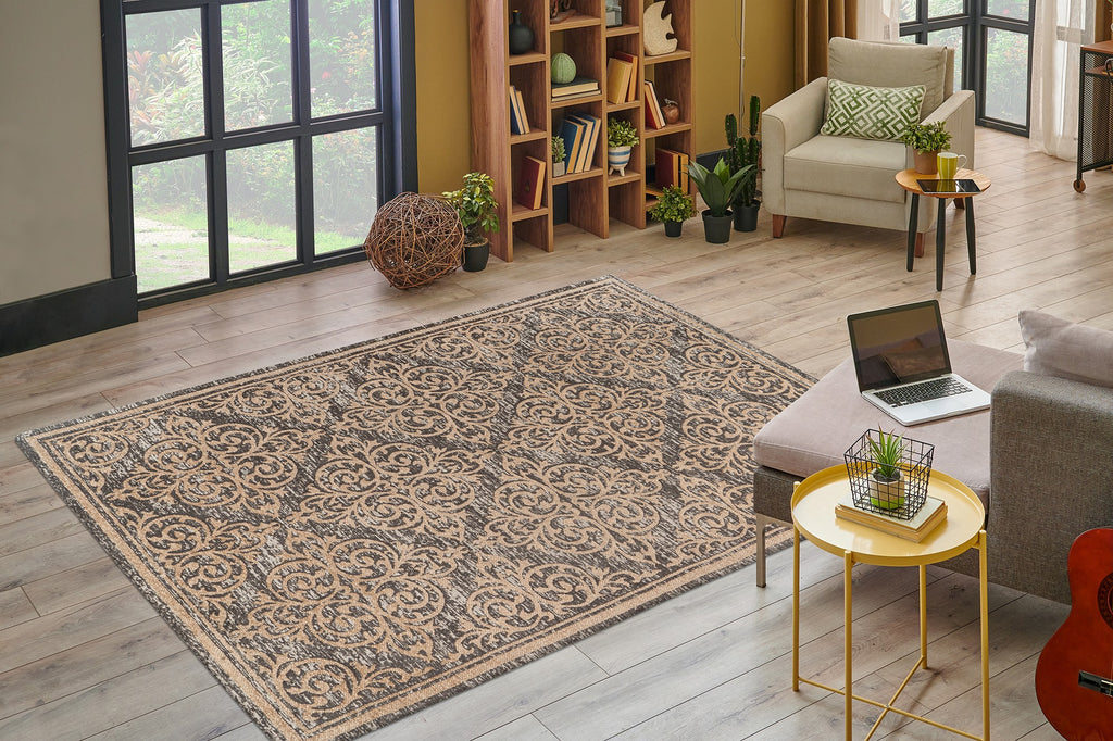 Orientalischer Teppich in neutralen Farben - Davio 100-IN Beige