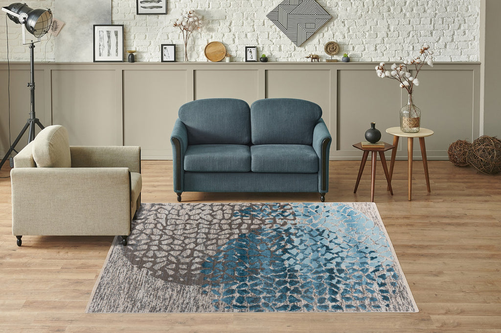 Bunter Kurzflorteppich für das Wohnzimmer - KAYOOM Teppiche